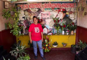 Há 7 anos Elizabeth é a guadiã do santuário do ex-presidente venezuelano Hugo Chávez / Michele de Mello/Brasil de Fato